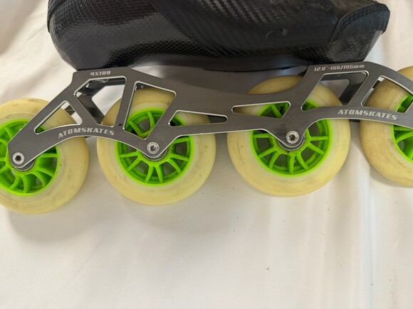 Atom Pro Carbon Fiber 4x100 Inline Skates Atom Matrix 100mm 86A Wheels Men’s 6 main image 6